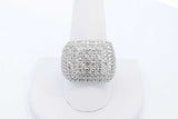 3.0cttw Diamond 10k White Gold Ring 11.6 Grams Size 10.25 Eb0626swxde