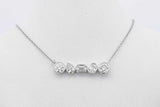 1.05cttw Lab Grown Diamond Pendant Necklace In 14k White Gold 3.09g Eb0826irxsa