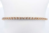 Approx. 3.92ctw Diamond Tennis Bracelet 14k Yellow Gold 12.6 Grams Eb0924exzdu