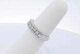 0.78cttw Diamond Ring In 14k White Gold 4.9 Grams Size 6 Eb0926rrxde