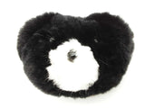 Michael Kors Teddy Bear Black White Fur Key Chain Bag Charm Do0625lrde
