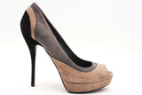Gucci Suede Colorblock Platform Pumps Size 38.5 Eb0825lxzdu