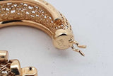 14k Yellow Gold Hoop Earrings 4.3 Grams Eb0826oxzsa