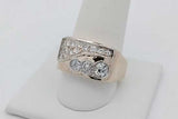 1.15cttw Diamond Ring In 14k Yellow Gold 16.2 Grams Size 9 Eb1026llxzsa