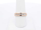 0.80 Cttw Channel-set Diamond & 14k Yellow Gold Ring 5.6 Gram Size 8 Fw0825pzxdu