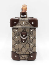 Gucci Bamboo Globe Trotter Vanity Case In Gg Supreme Coated Canvas Fw0826lxzdu