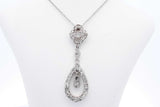 Approx. 2.21ctw Diamond Pendant Necklace 14k White Gold 4.76g 18 In Eb0924prxsa