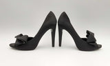 Michael Shannon Black Satin Lolita Heels Size 7m Ebpzsa 144010012330