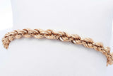 18k Yellow Gold Rope Bracelet 9.3 Grams 8 Inch Eb0326lxlrde