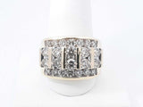 2.96 Cttw Diamond & 10k Yellow Gold Cigar Band 9.1 Grams Size 10 Fw0926lxzxdu
