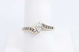 Approx. 0.22ctw Diamond Ring In 14k Yellow Gold 2.6 Grams Size 9 Eb0824srsa