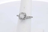 1.0ctw Diamond Ring In 14k White Gold 3.5 Grams Size 5.5 Eb0225lxxzsa
