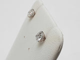 0.98 Cttw Lab Grown Diamonds 14k White Gold 0.7g Stud Earrings Do0726orxde