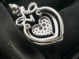 0.87 Cttw Diamond & 18k White Gold Heart Pendant 2 Grams Fw0825lwxdu