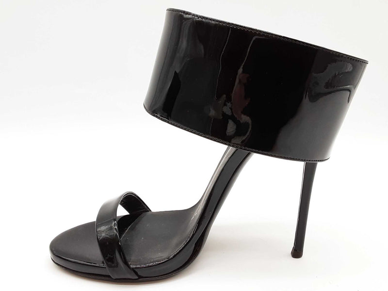 Giuseppe Zanotti Buckle Black Patent Leather Heels Size Eu 36 Do0725lorde