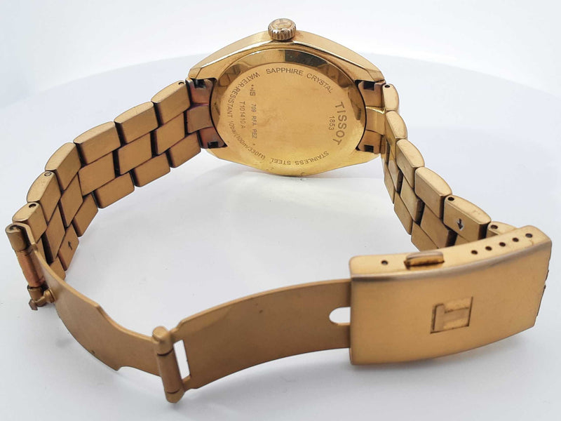 Tissot Pr 100 Stainless Steel Gold Plated Watch  Aa0525lzxsa