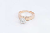 1.05ctw Diamond Ring In 14k Yellow Gold 6.2 Grams Size 7.25 Eb0325lsxzsa