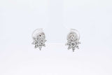 0.52cttw Diamond Stud Earrings In 14k White Gold 1.5 Grams Eb0126lixdu
