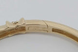 0.9cttw Diamond Hinged Bangle Bracelet 14k Yellow Gold 16.4 Grams Eb0926llrxsa