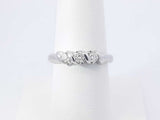 0.30 Cttw Diamond & 14k White Gold Anniversary Ring 3.9g Size 7.25 Fw0326ocrdu