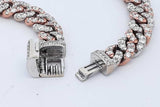 4.32cttw Diamond Cuban Link Bracelet 14k Two Tone Gold 33.5g 7.5 In Eb0826oxxzde