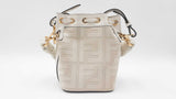 Fendi Nappa Ff Embroidered Mini Mon Tresor Bucket Bag Sd0326lzxzdu