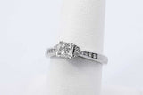 0.46ctw Diamond Ring In 10k White Gold 3.1 Grams Size 7 Eb1025lpxdu