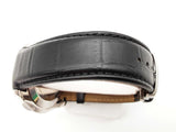 Tissot 40mm Couturier Black Dial Leather Band Steel Quartz Watch Do0725loxde