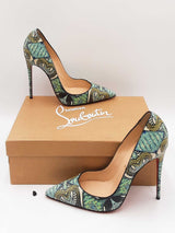 Christian Louboutin Python Inferno So Kate Pumps Size 38 Eb0126lxzdu