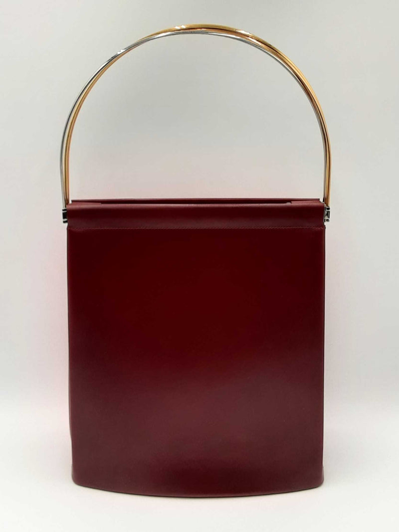 Cartier Trinity Handbag In Burgundy Leather Fw1224rxzdu