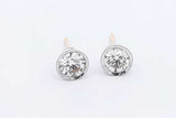 Approx. 2ctw Diamond Stud Earrings In 18k White Gold 5 Grams Eb1124lrxdu