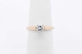 0.2ctw Diamond Solitaire Ring In 14k Yellow Gold 2.1 Grams Size 5 Eb0226lrxsa