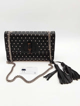 Gucci Miss Bamboo Studded Black Leather Crossbody Bag Eb0326ixzde
