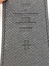 Louis Vuitton Monogram Eclipse Coated Canvas & Black Leather 40mm Belt Strap With Silver-tone Initiales Buckle Size 85|34 Fw0726lcrdu