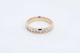 0.36cttw Diamond 14k Yellow Gold Band Ring 4.2 Grams Size 7 Eb0626orxdu