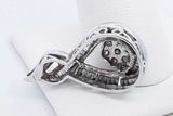 0.65ctw Diamond Pendant In 10k White Gold 3.5 Grams Eb0725sxdu