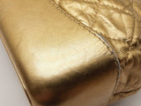 Chanel Gabrielle Metallic Gold Quilted Leather Backpack Do0525lrxzde