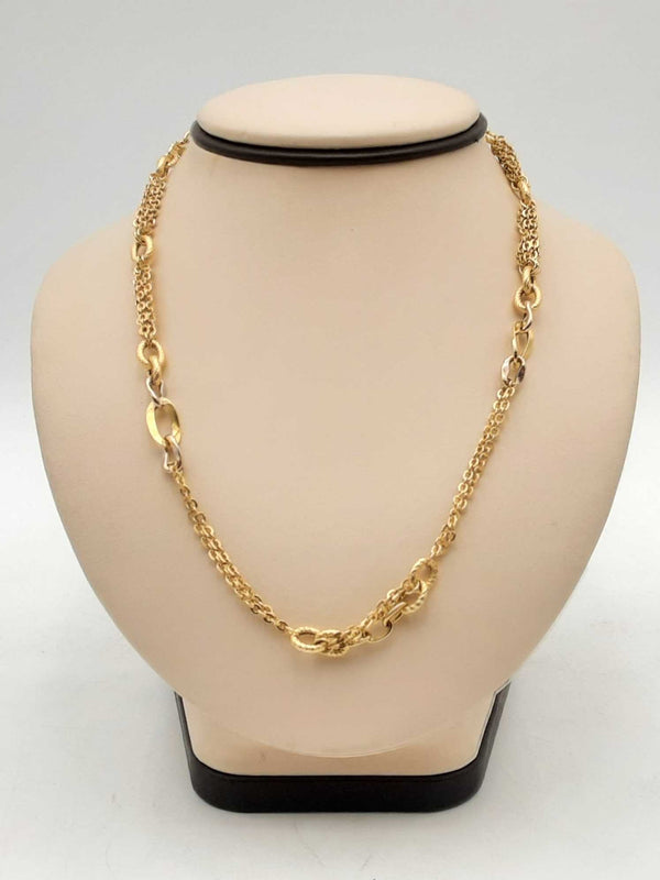 18k Yellow Gold 11.20g Link Chain 18 In Aa0525pcrsa