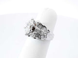 1.68 Cttw Diamond & 14k White Gold Engagement Ring 5.4g Size 4.25 Fw0826ozxzdu