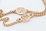 Gucci 18k Yellow Gold Star Interlocking G Motif Diamond Neckalce 2.8g Eb326orxsa