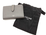 Celine Medium Gray Calfskin Leather Wallet Sd0826lrzde