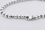 Tiffany & Co. 925 Bead Bracelet With Round "I Love You" Tag 6.7g 7 In Eb726lxzsa