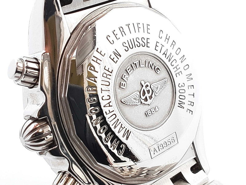Breitling Chronomat Evolution 3.92 Cttw Diamond & Stainless Steel 44mm Watch Fw0125wzzxdu