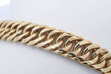 18k Yellow Gold Double Link Bracelet 33 Grams 8 Inch Eb0726osxzde