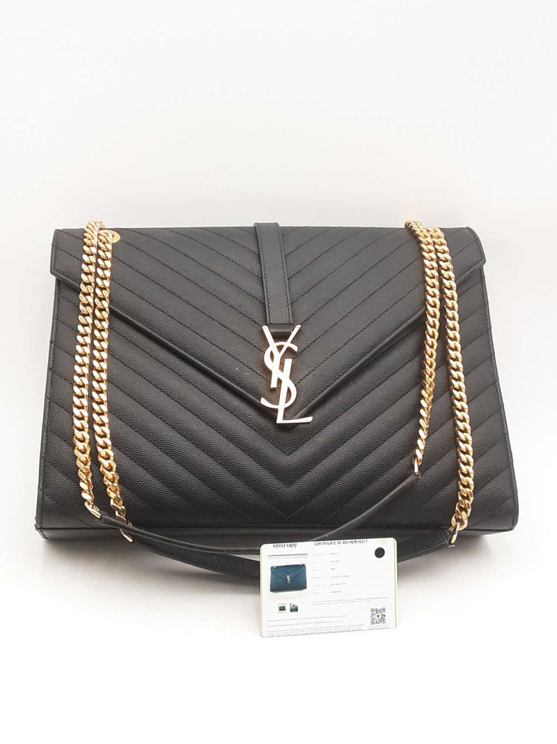 Yves Saint Laurent Envelope Chevron Quilted Shoulder Bag Eb1224pirsa