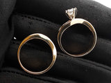 0.88 Cttw Diamond & 14k Yellow Gold Engagement Set 7.6 Grams Size 7 Fw0826sxzd7