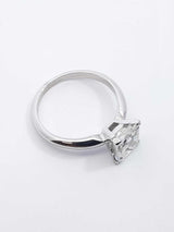 1.54 Ct Diamond & 90% Platinum Solitaire Ring 3.5 Grams Size 4.75 Fw0326ooxzdu