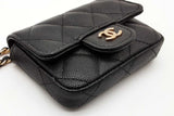 Chanel Black Caviar Quilted Leather Mini Chain Belt Bag Eb1125oexzde