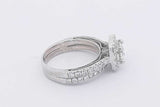 1.62cttw Diamond Ring In 18k White Gold 5.8 Grams Size 5.5 Eb0925exzsa
