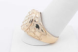 10k Yellow Gold Nugget Ring 3 Grams Size 10 Eb0726lwrsa